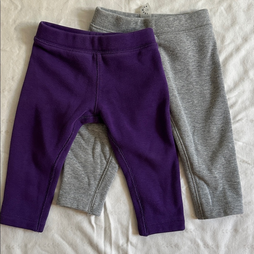 Primary cozy pants - 2 pairs (purple and grey)